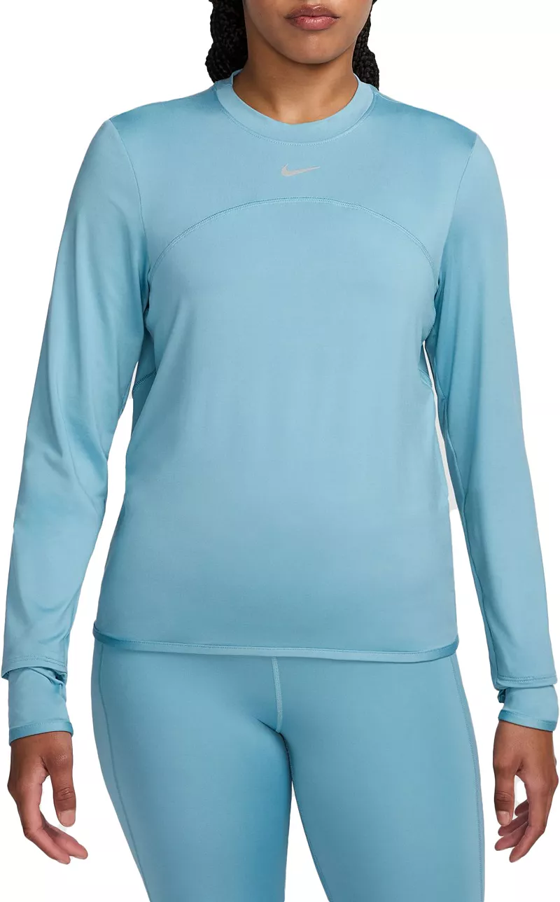 

Женская беговая футболка Nike Dri-FIT Swift Element UV, цвет Denim Turq