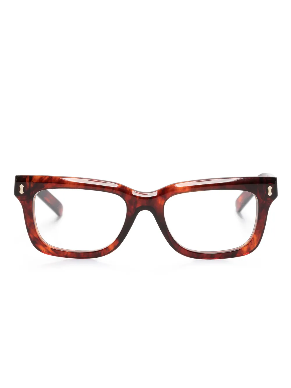 

Очки в квадратной оправе с логотипом Gucci Eyewear, коричневый