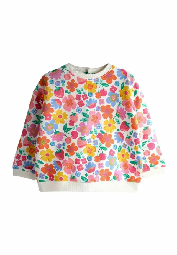 Толстовка прямого кроя с ярким цветочным принтом Jojo Maman Bébé, Light Pink