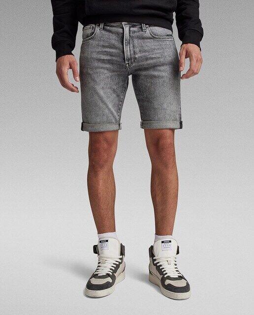 

G-Star 3301 Узкие мужские шорты G-Star Raw, серый