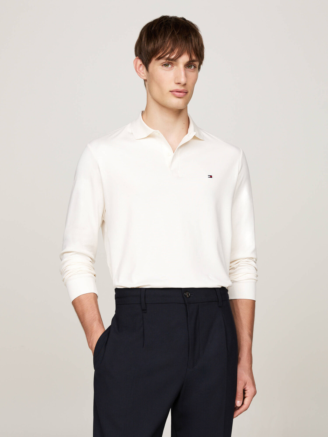 

Поло Tommy Hilfiger Regular Fit, экрю