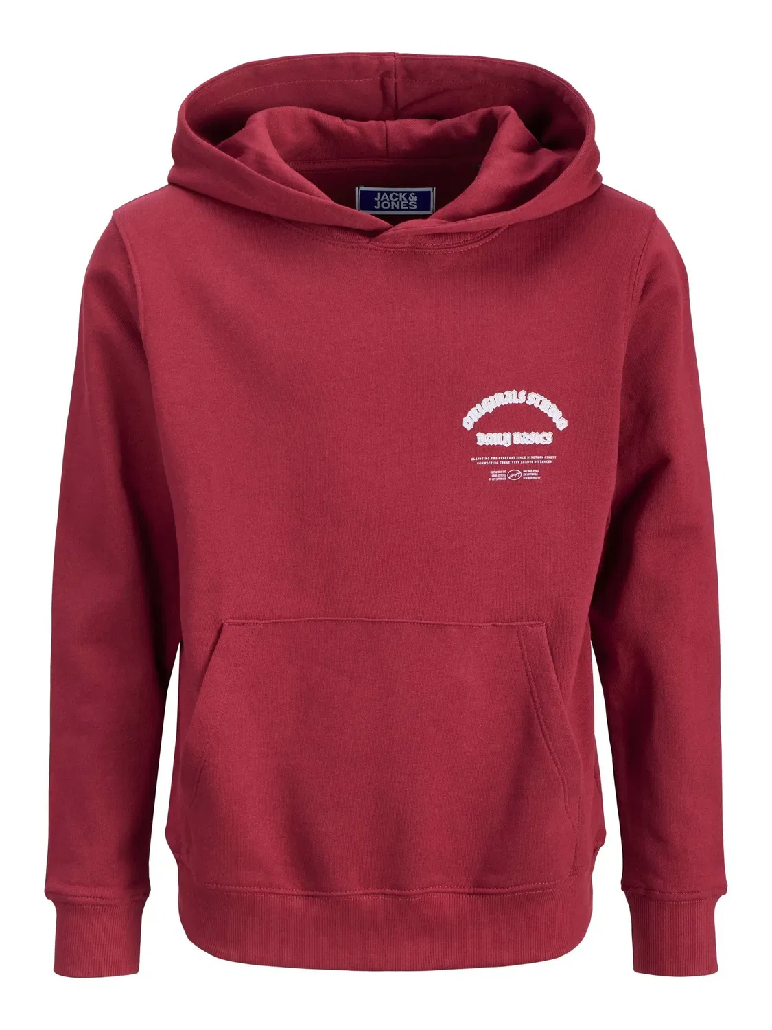 Капюшон худи тибетский красный, JACK & JONES Junior