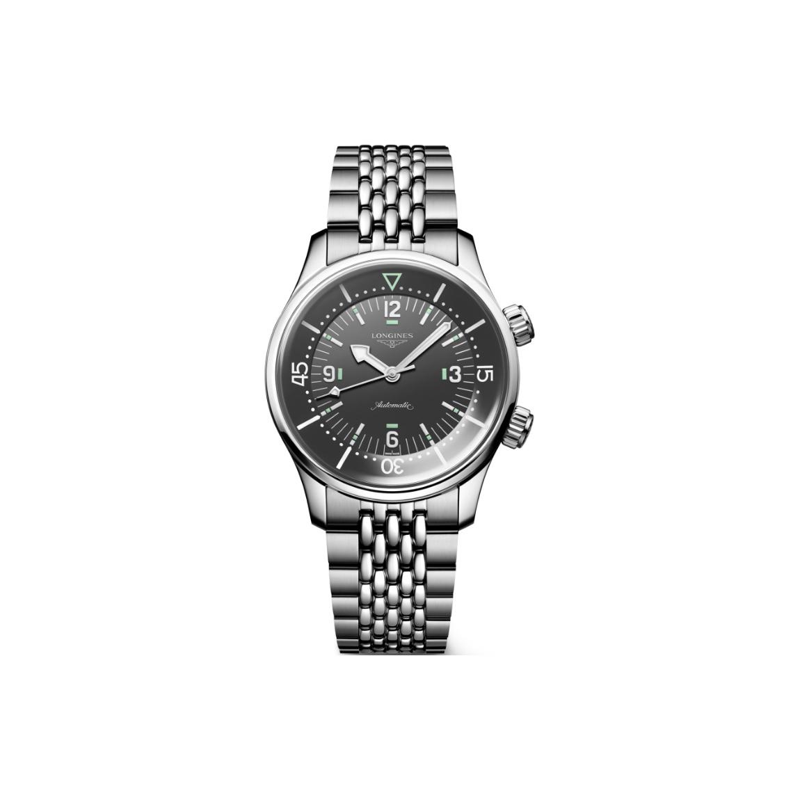 

LONGINES Часы Men's Classic Re Enactment Of The Legendary Diving Series Watch, Black Dial
