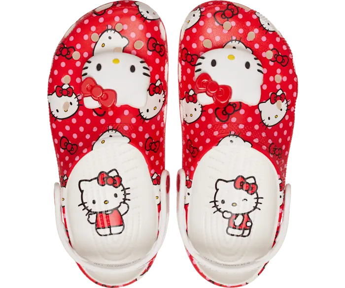 

Красные классические сабо Hello Kitty Crocs, мультиколор