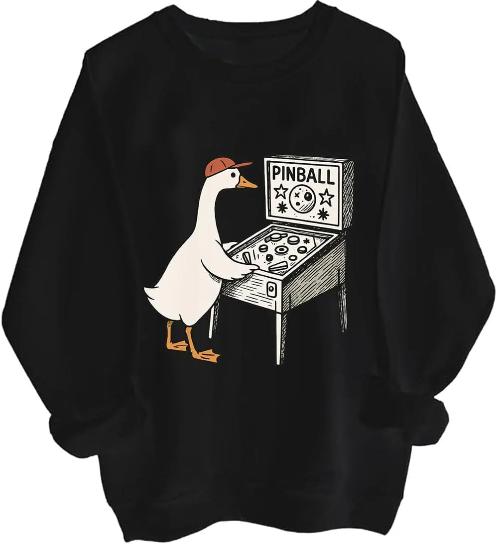 

Свитшут с гусями и пинболом Czbic