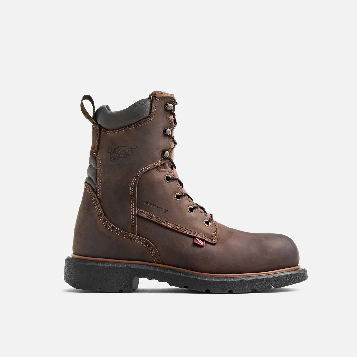 Red Wing Shoes Мужские водонепроницаемые защитные ботинки Dynaforce высотой 8 дюймов с утеплителем, коричневого цвета