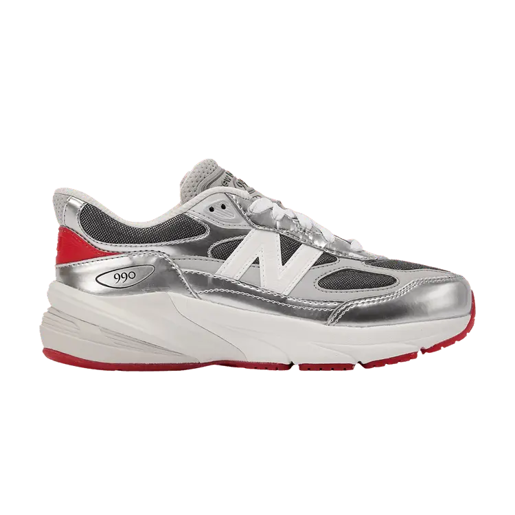 

Кроссовки New Balance 990v6 Big Kid TinselDTLR Exclusive, серебряный