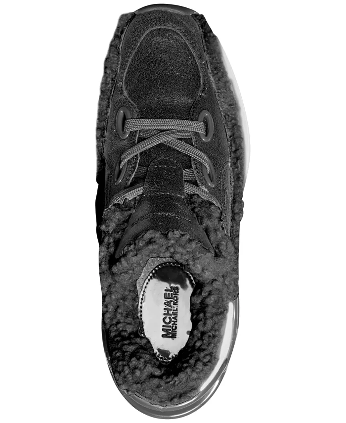 Michael Kors женские кроссовки Toni Trainer Fur Michael Kors, черный — фото 3