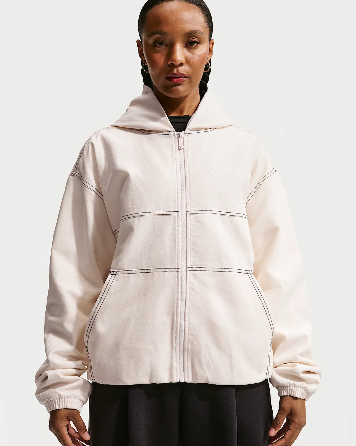 Женская оверсайз куртка Nike Sportswear, Chalk/Chalk