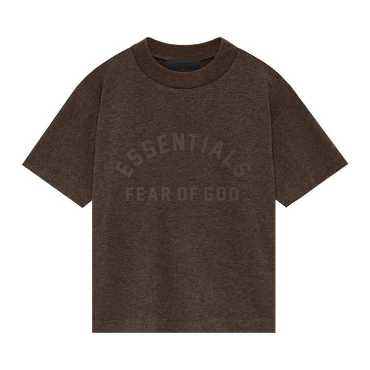 

Футболка Fear of God Essentials Kids Short-Sleeve Tee, цвет Heather Wood