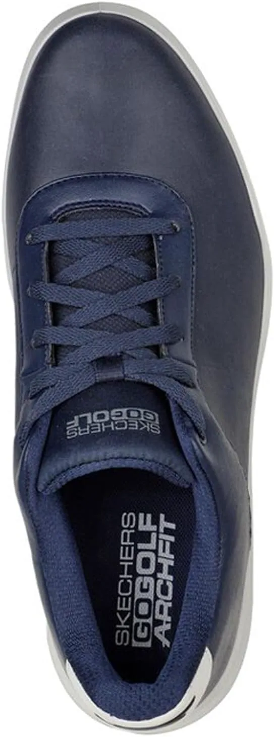 Мужские гольф-кроссовки Skechers Drive 5 Lx с водонепроницаемой подошвой без шипов и расслабленной посадкой, темно-синий/серый