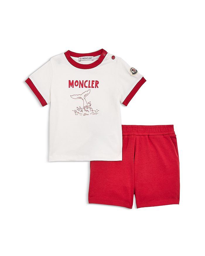 

Детский комплект: футболка и шорты - Baby, Little Kid Moncler, белый