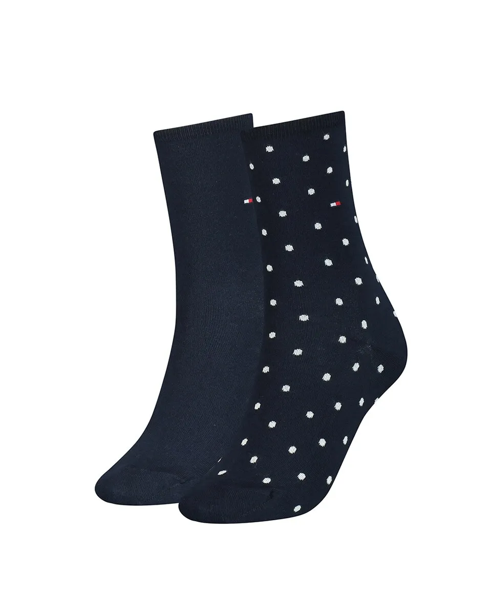 

Комплект женских носков в горошек Sock Dot Tommy Hilfiger, темно-синий