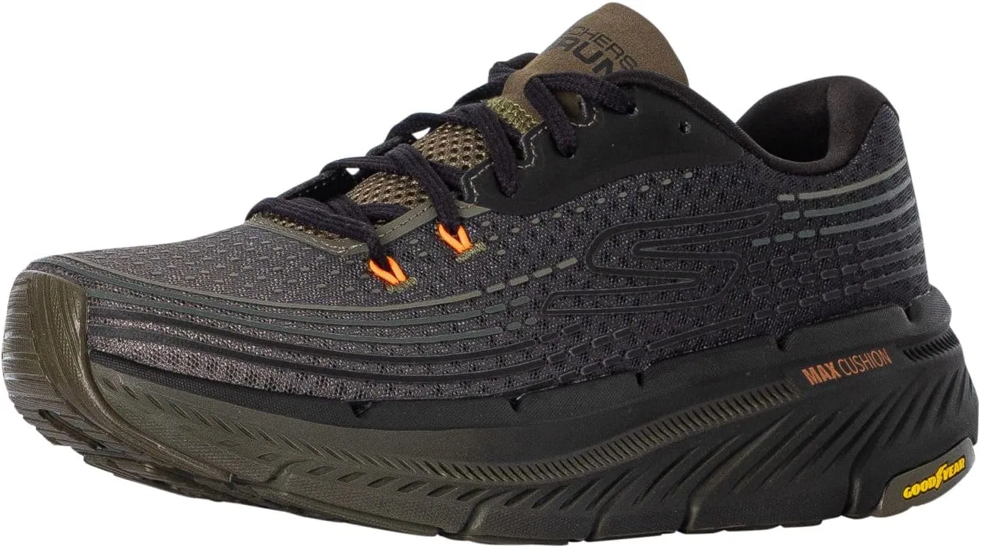 Мужские беговые кроссовки Skechers Max Cushioning Premier Vantage 2.0, Olive Textile Synthetic