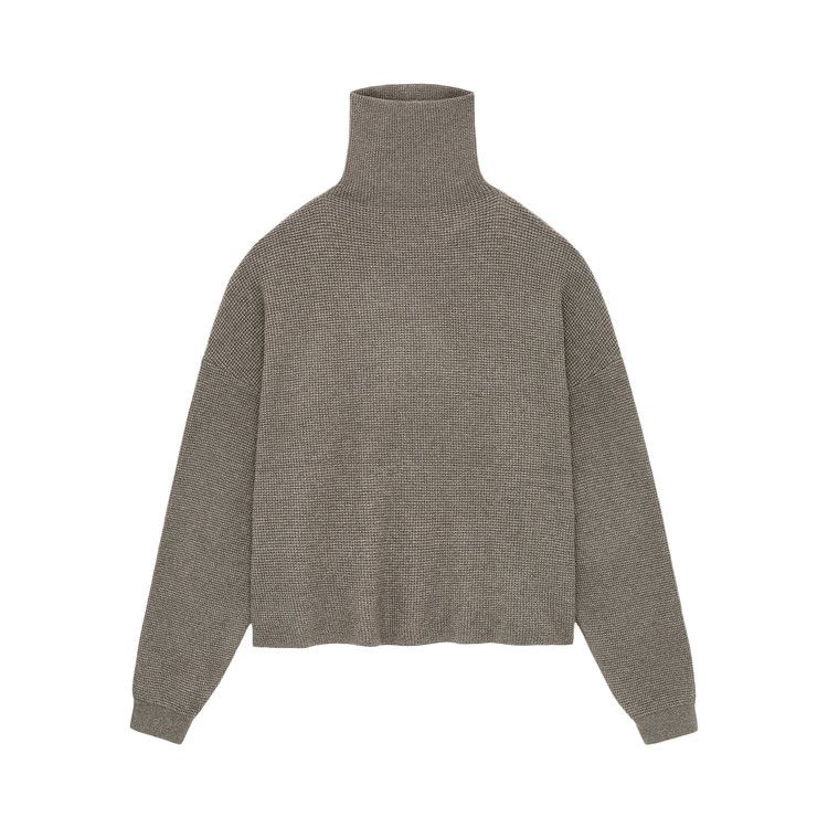 

Топ Fear of God Essentials Waffle Turtleneck, Heather Grey