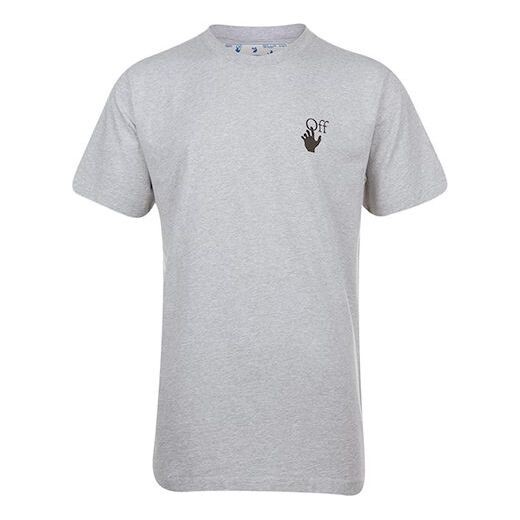 

Футболка ss21 arrow short sleeve round neck version gray Off-White, серый
