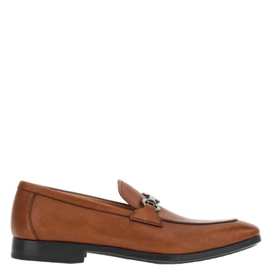 Мокасины Ferragamo Riley Gancini с орнаментом, коричневый