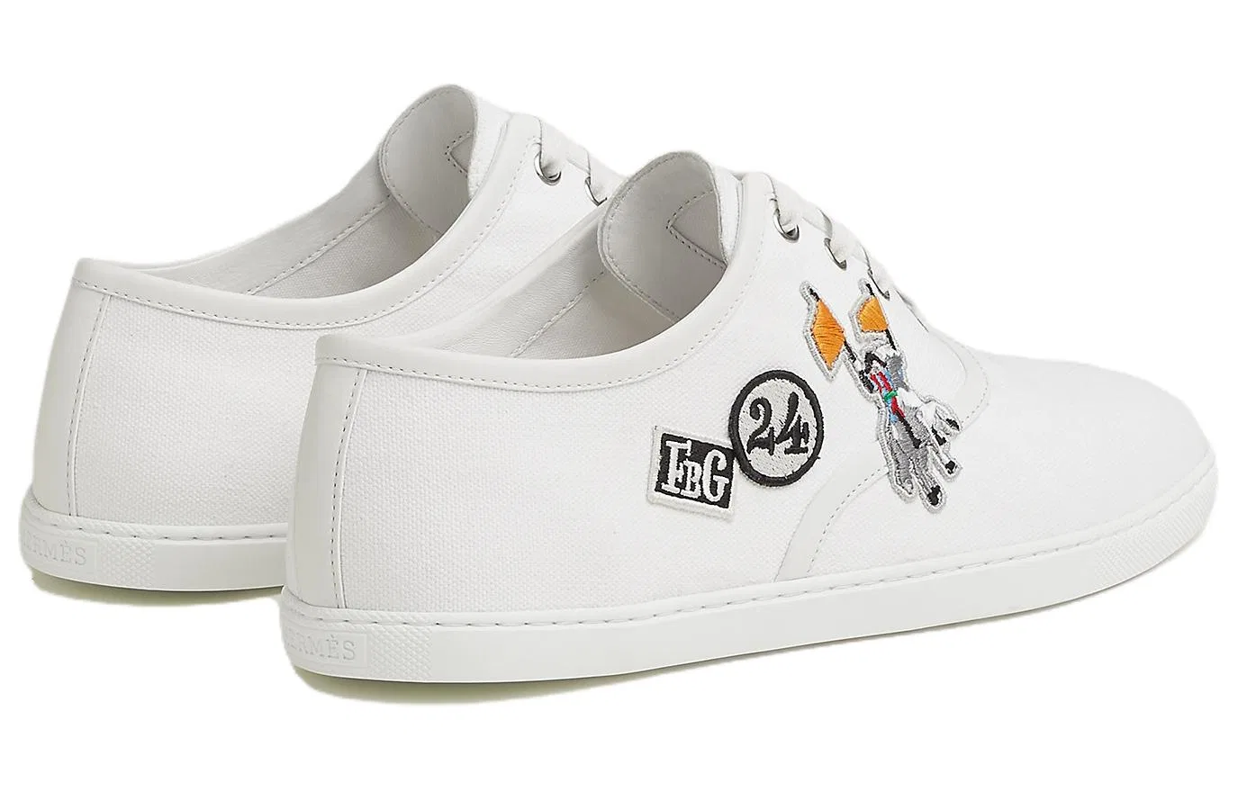 Кеды низкие белые HERMES White — фото 3