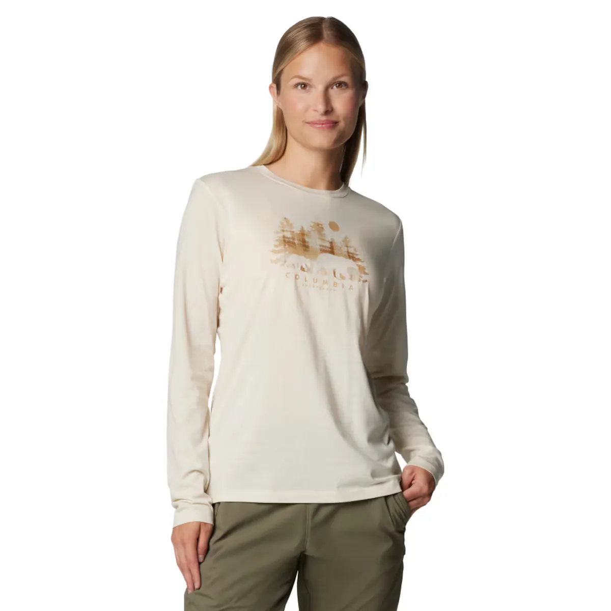 

Женская футболка Columbia Hidden Haven LS, бежевый