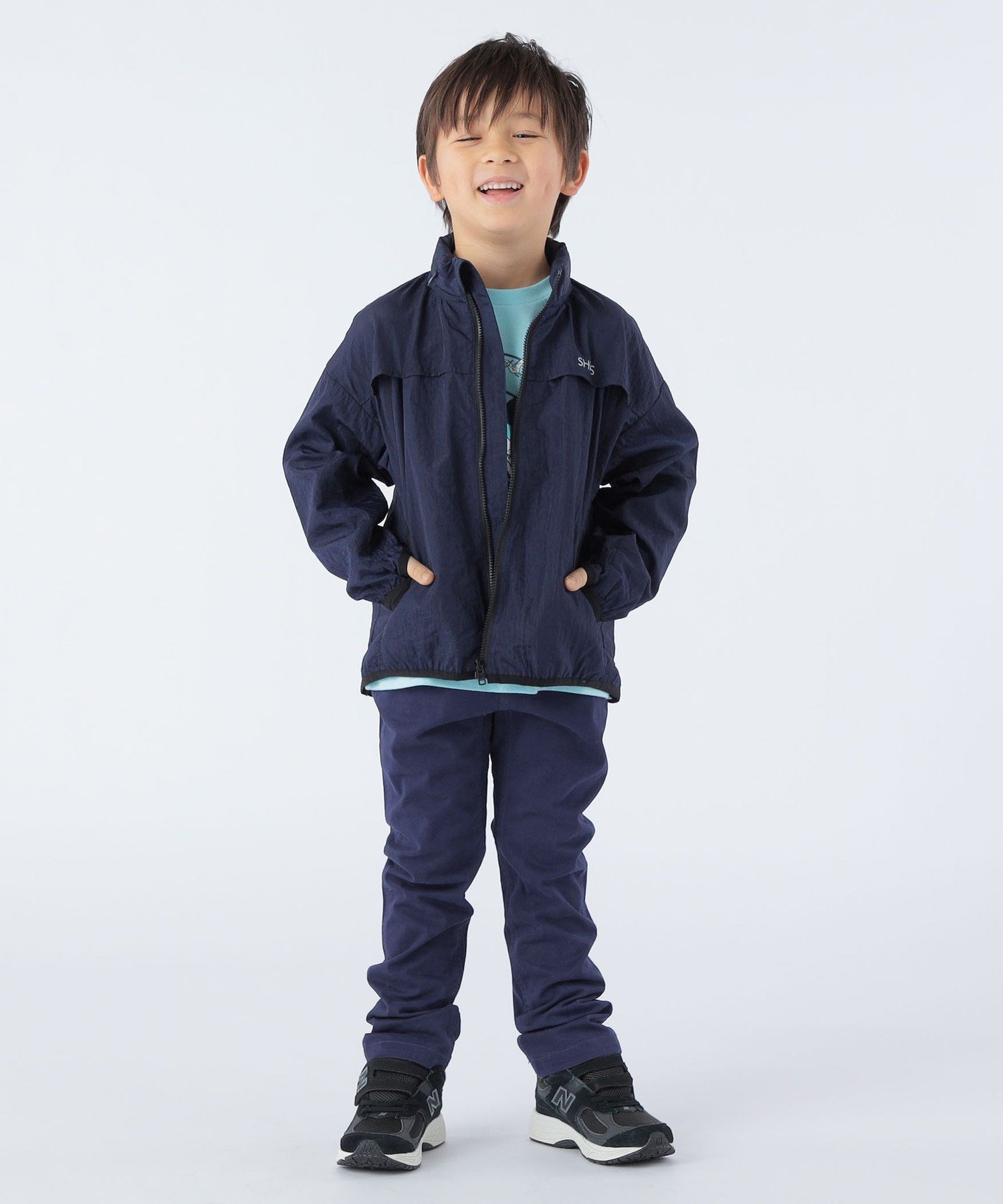 Gramicci: 100-160 см / Узкие эластичные брюки SHIPS KIDS, Navy — фото 3