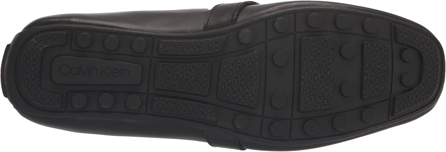 Мужские лоферы Calvin Klein Oscar Driving Style, Black Leather — фото 4