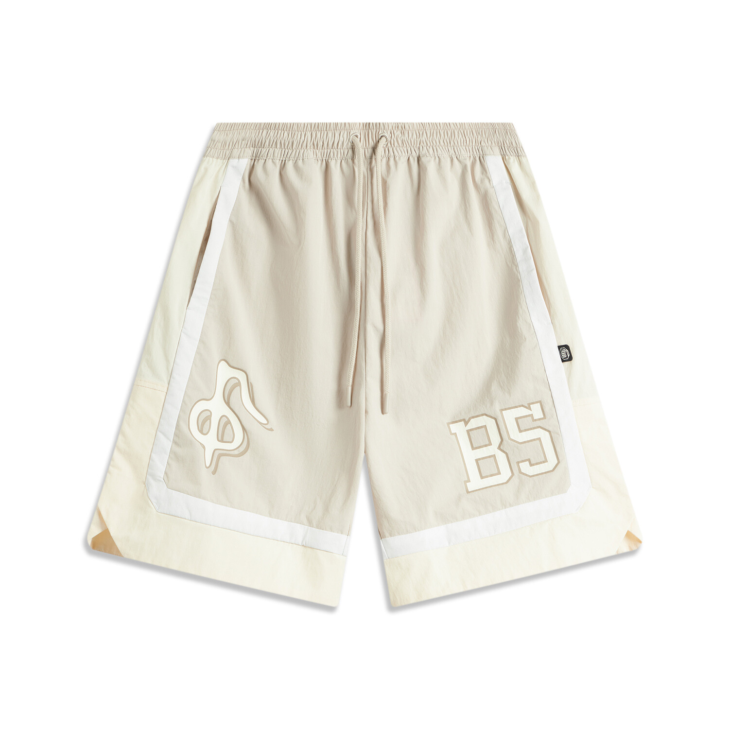 

Badfive Спортивные шорты мужские Mica Grey Standard White Off-white Lining, серый