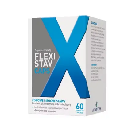 

Flexistav Caps 60 капсул Глюкозамин для суставов и хрящей Aurovitas