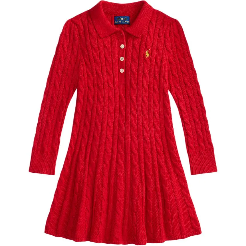 Polo Ralph Lauren Платье 2026 красное для детей 3-7 лет