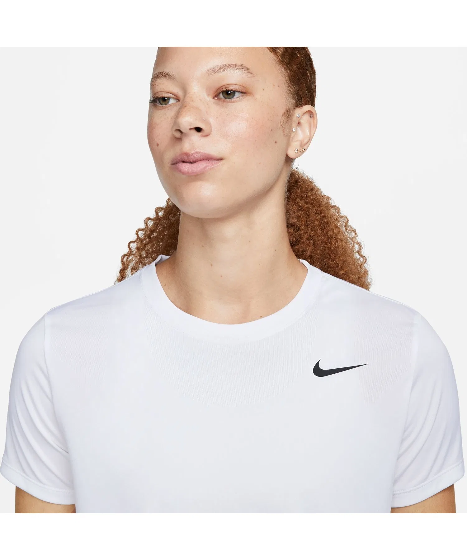 Женская футболка NIKE DF RLGD LBR с логотипом чёрная — фото 3