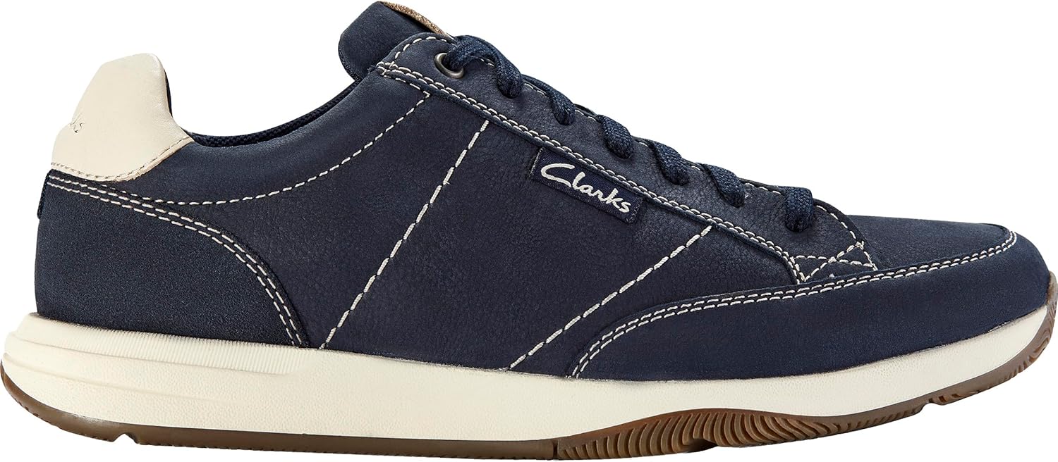 Мужские кроссовки Clarks Townview с шнуровкой, Navy Nubuck — фото 4