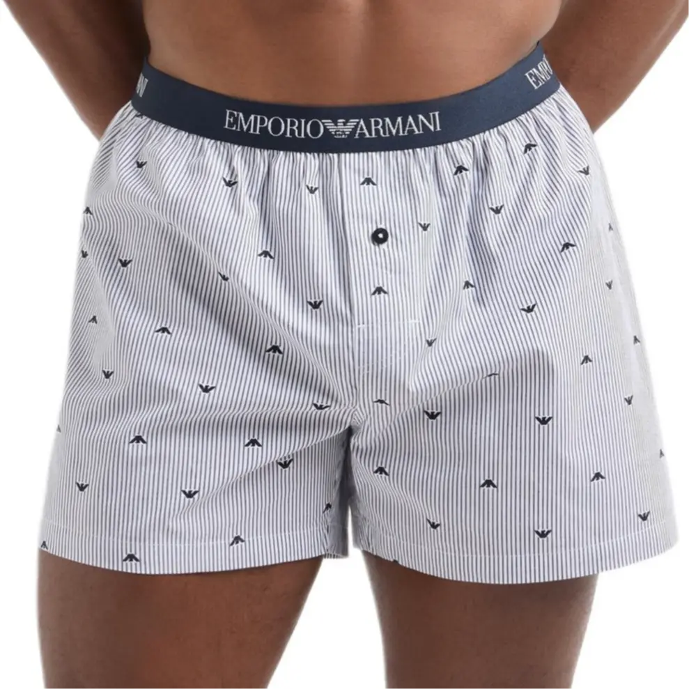 

Джаккардовые боксеры с узором по всей поверхности EMPORIO ARMANI, белый