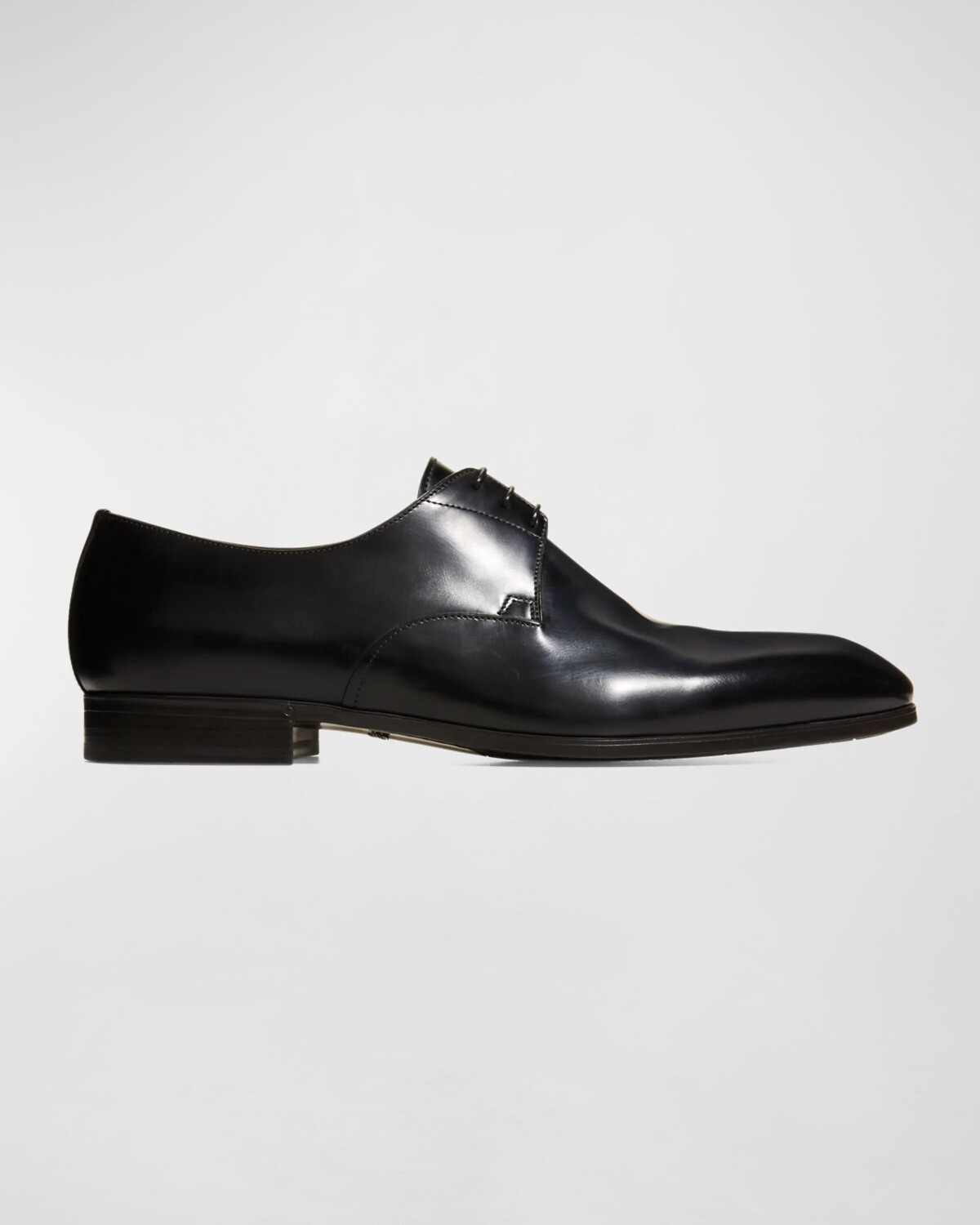 

Мужские классические оксфорды из блестящей кожи Santoni, цвет Black