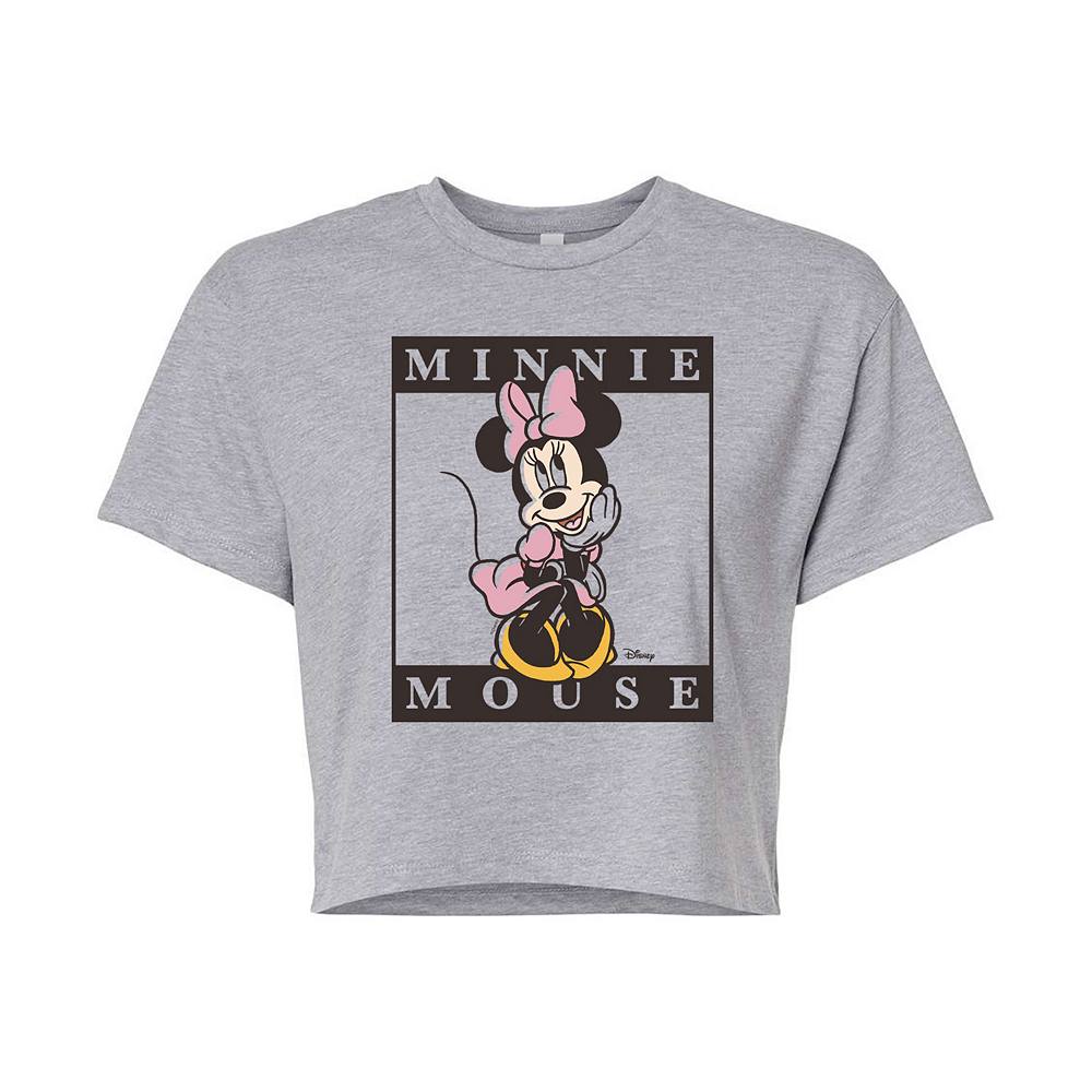 

Укороченная футболка Disney's Minnie Mouse Junior для детей, цвет Heather Gray