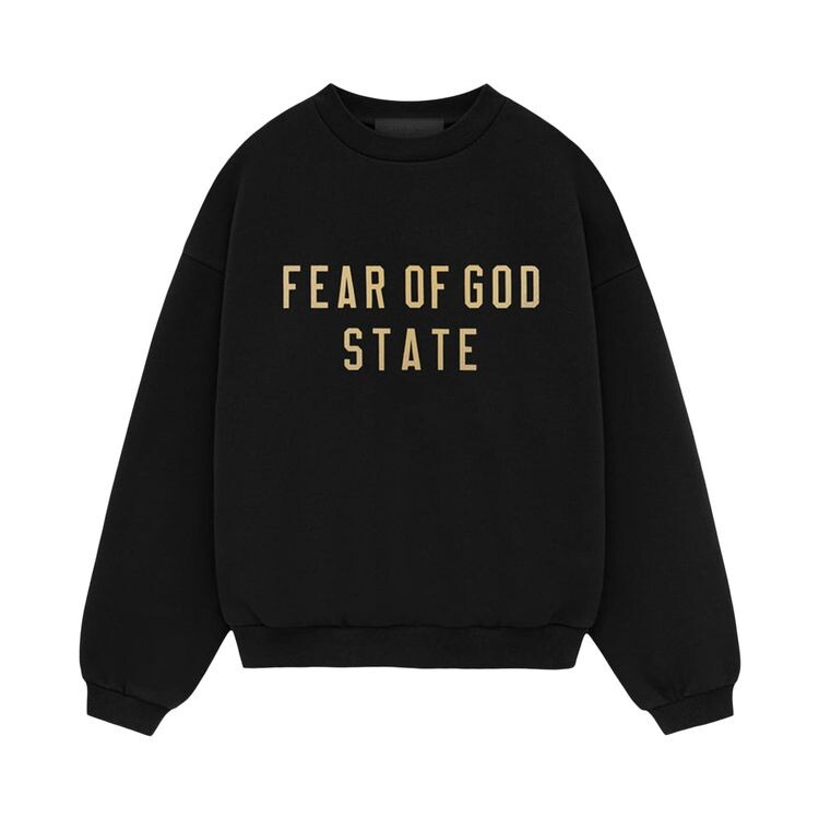 

Толстовка Fear of God Essentials Kids Fleece Crewneck Black, черный