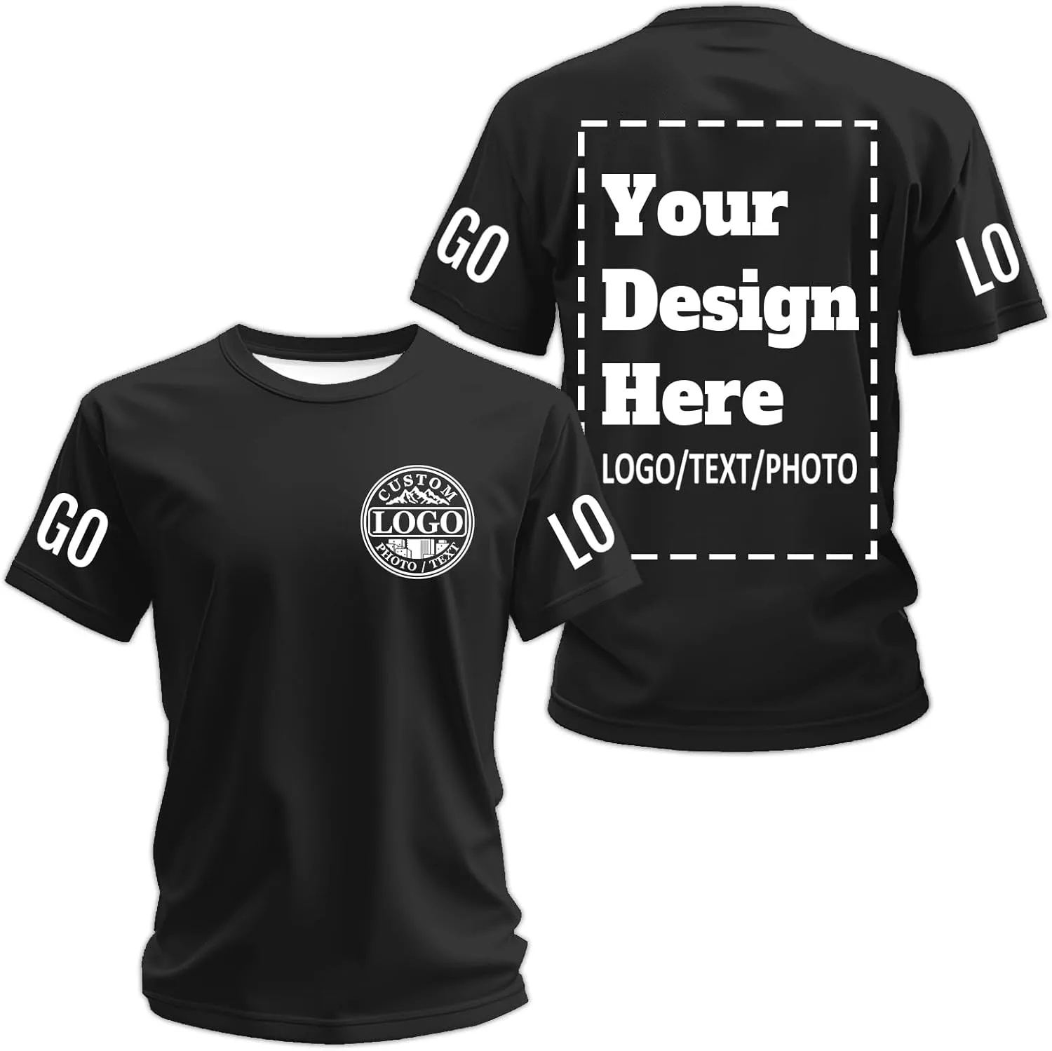 

Футболка Custom для мужчин с логотипом и текстом