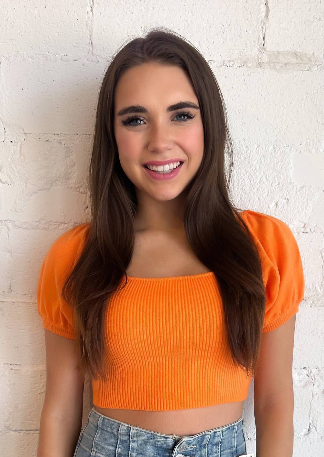 

Топ свитера Sunset Dreamer оранжевого цвета day + moon