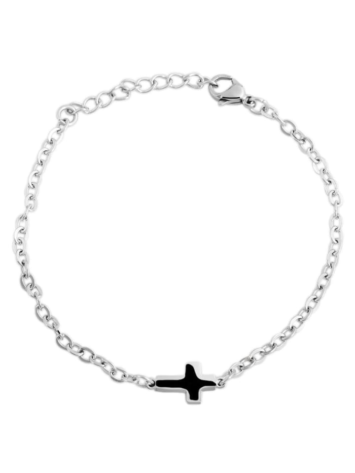 

Adeliás Женский браслет из нержавеющей стали, 18 см, серебристый