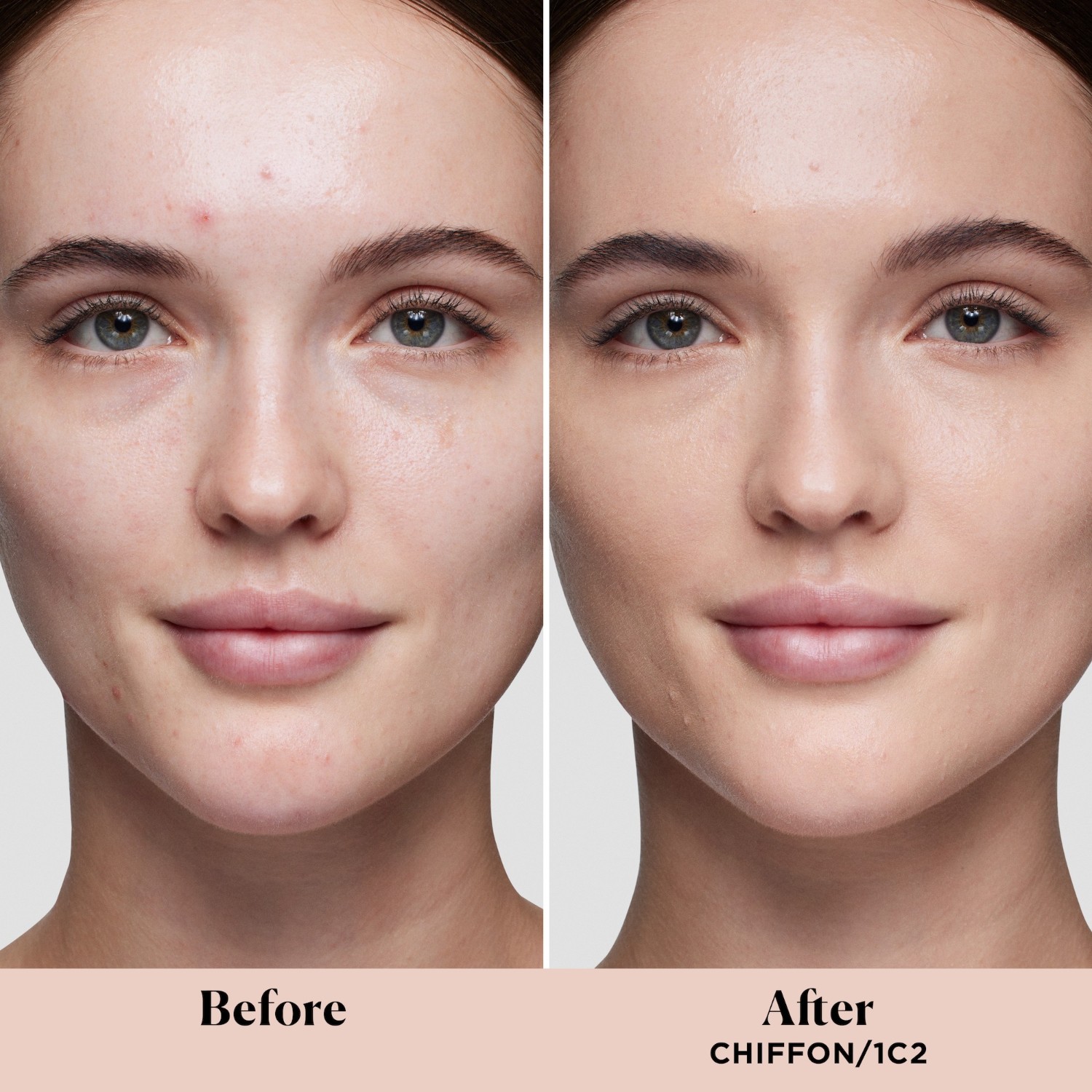 Тональный крем для лица real flawless foundation Laura Mercier, 1c2 chiffon, объем 29 мл — фото 4