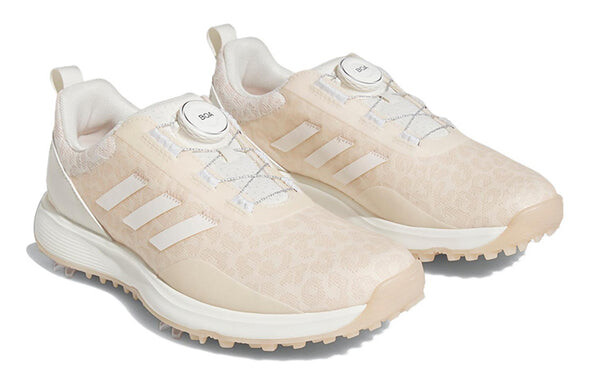 Кроссовки (WMNS) Adidas S2G BOA Spiked Golf Shoes 'Chalk White Wonder Quartz', белый — фото 3