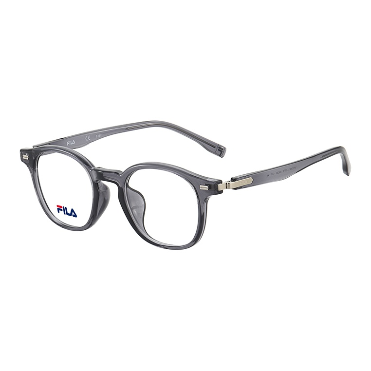 

FILA Пластиковая круглая оправа для очков унисекс, 07F6 Transparent Black Gray