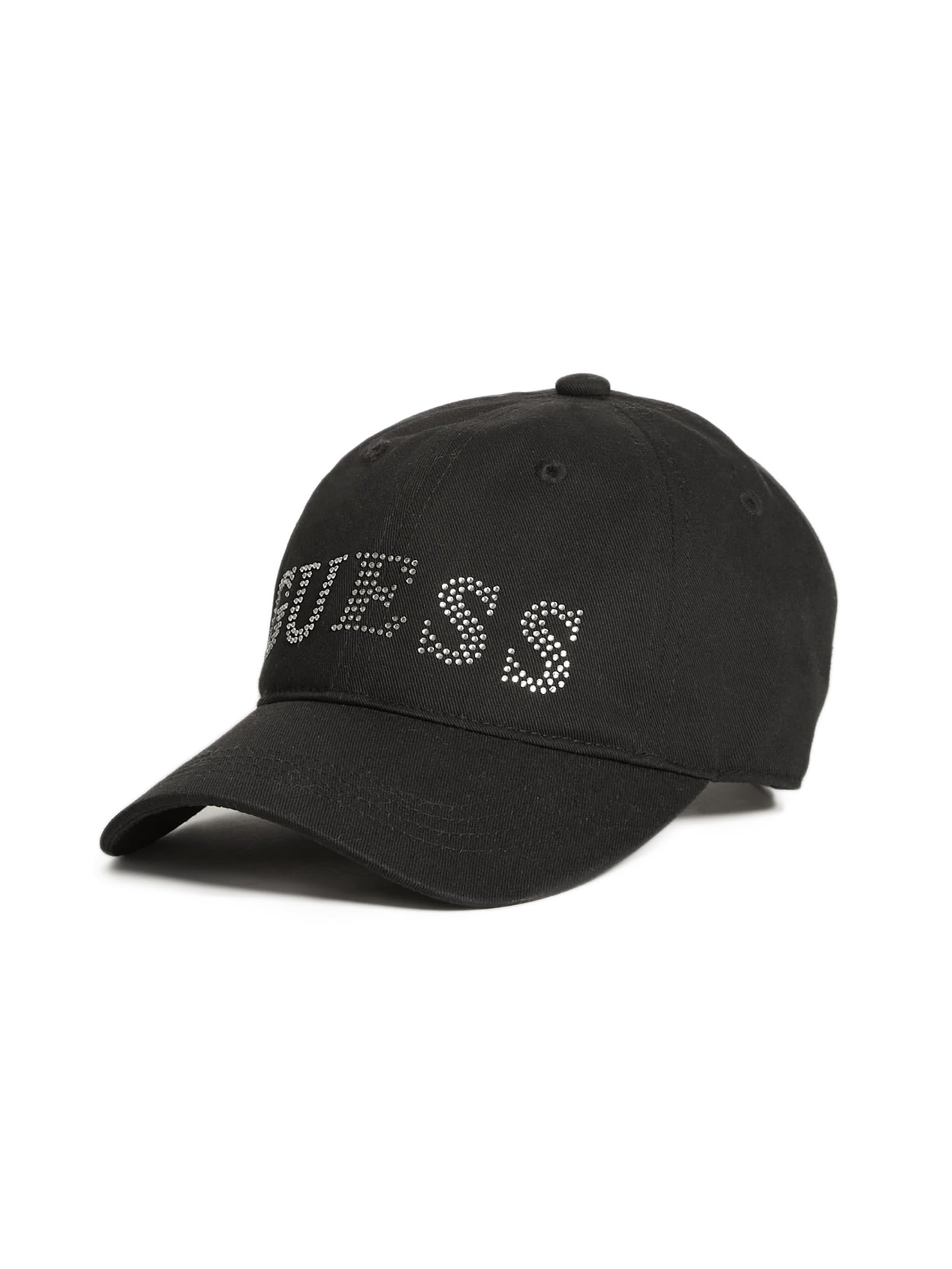

Бейсболка с логотипом из страз Guess Factory, черный