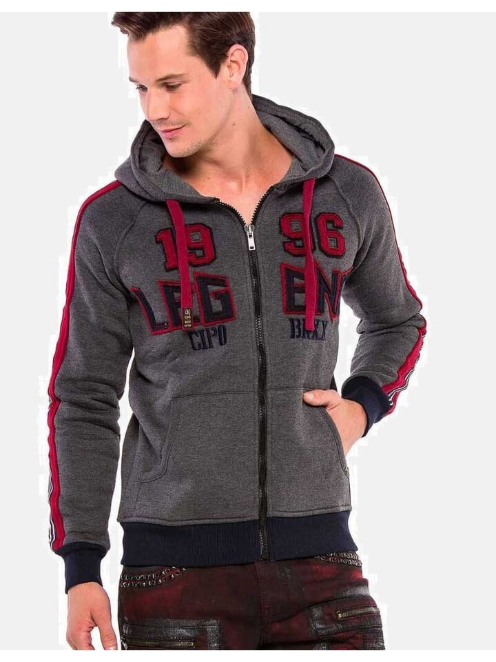 

Спортивная куртка Cipo & Baxx Sweatjacke, цвет ANTHRACITE