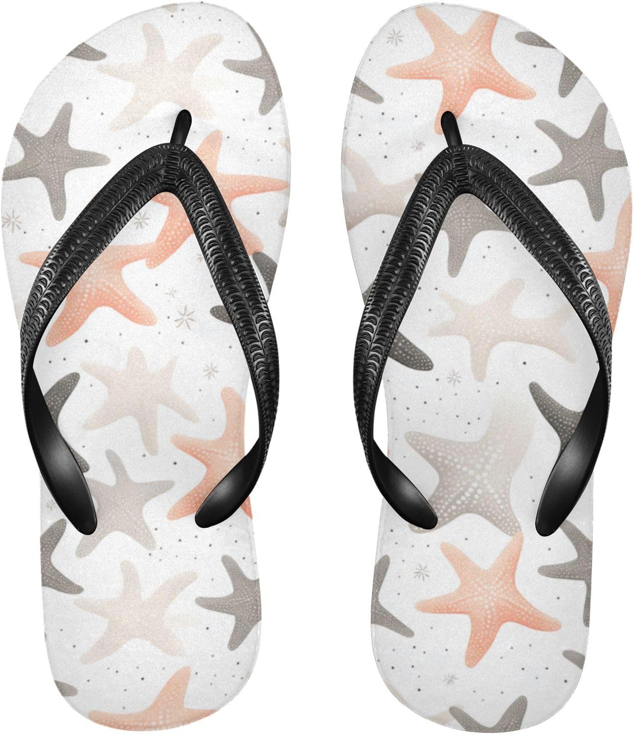 

Разноцветные шлепанцы в горошек с морскими звездами, пляжные сандалии-вьетнамки, резиновые нескользящие летние тапочки для мужчин и женщин Sinestour