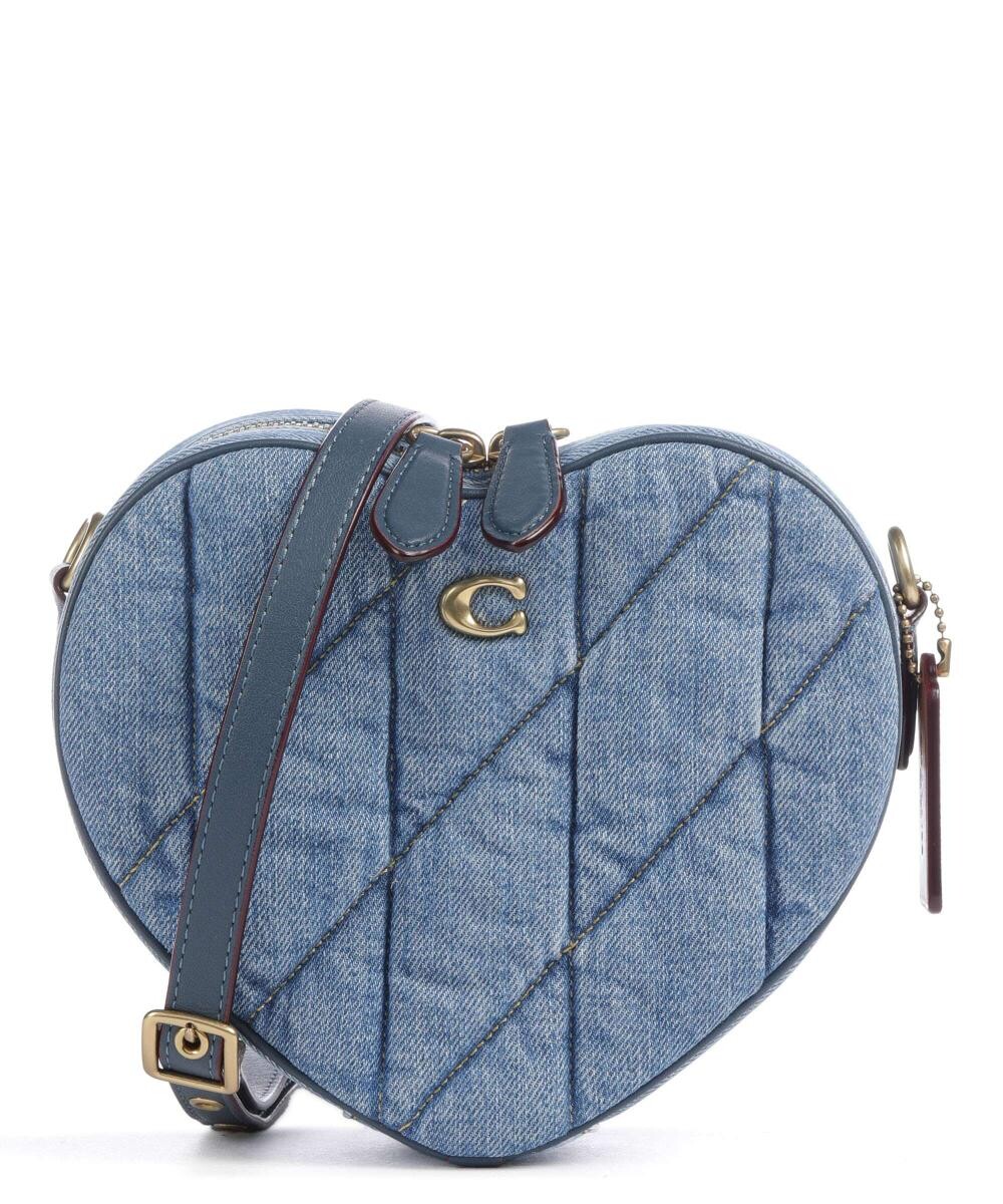 

Текстильная сумка через плечо Quilted Heart Coach, синий