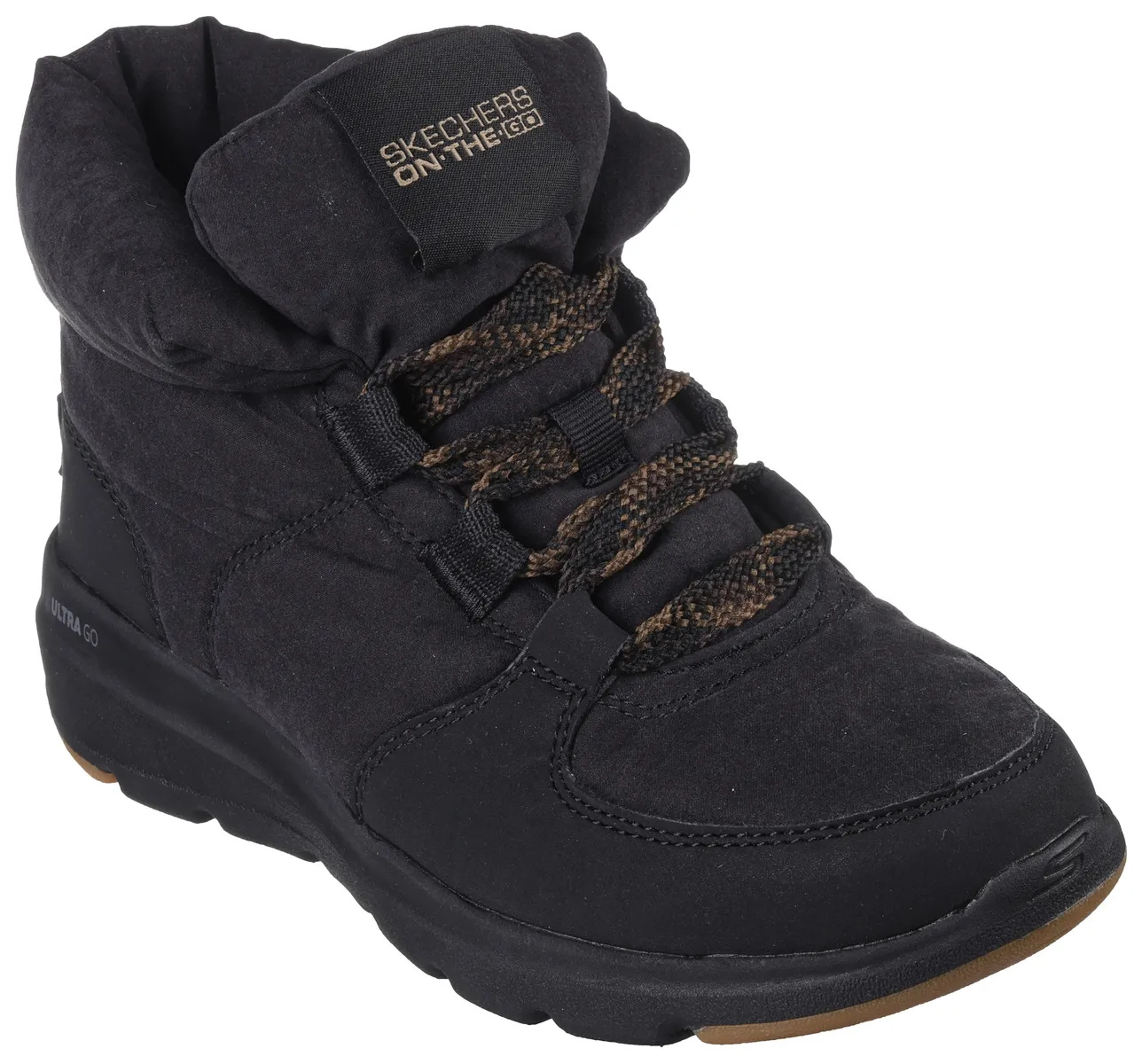 Зимние ботинки Skechers из искусственной кожи, черный