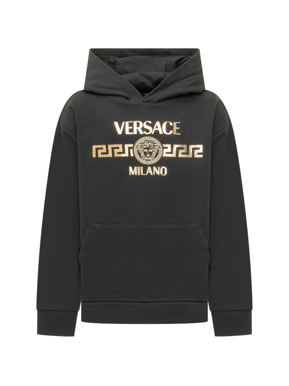 

Толстовки с выцветшим логотипом Versace Kids, черный