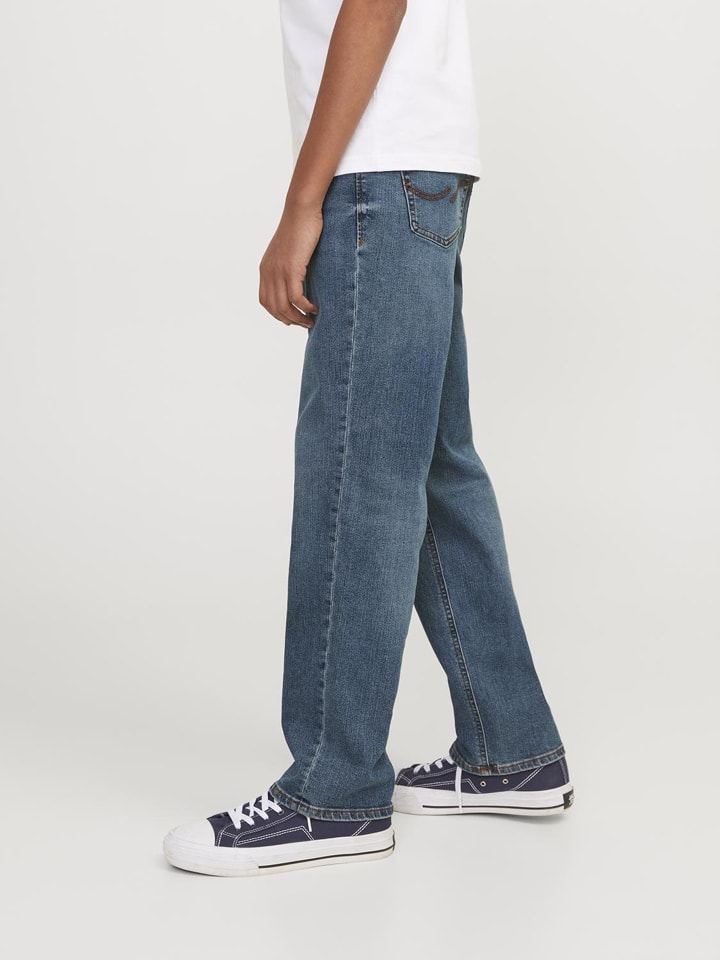 JACK & JONES Junior Джинсы "Кларк" - стандартный крой - синего цвета — фото 3