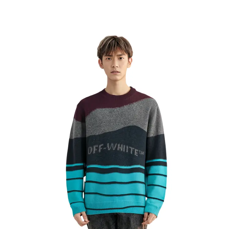Осень-Зима 20 Свитер Мужской Многоцветный Off-White, цвет Multicolor — фото 4