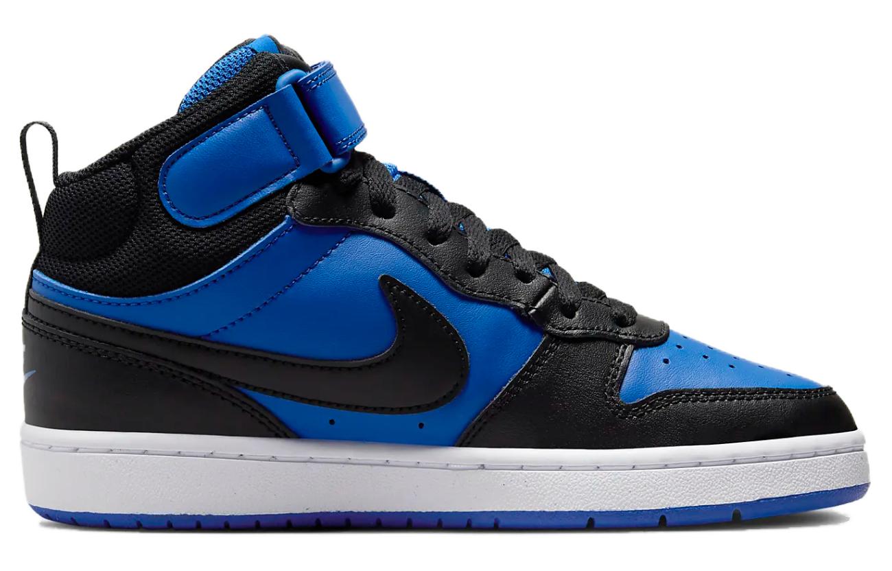 

Кроссовки Nike Court Borough Mid 2 GS 'Black Game Royal' Синий Черный