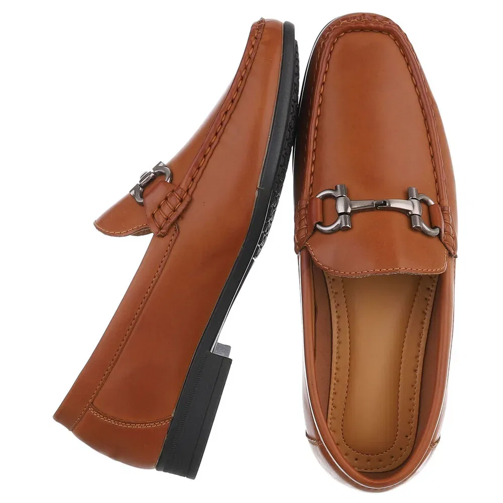 Полуботинки кожаные Ital-Design, верблюжий — фото 2